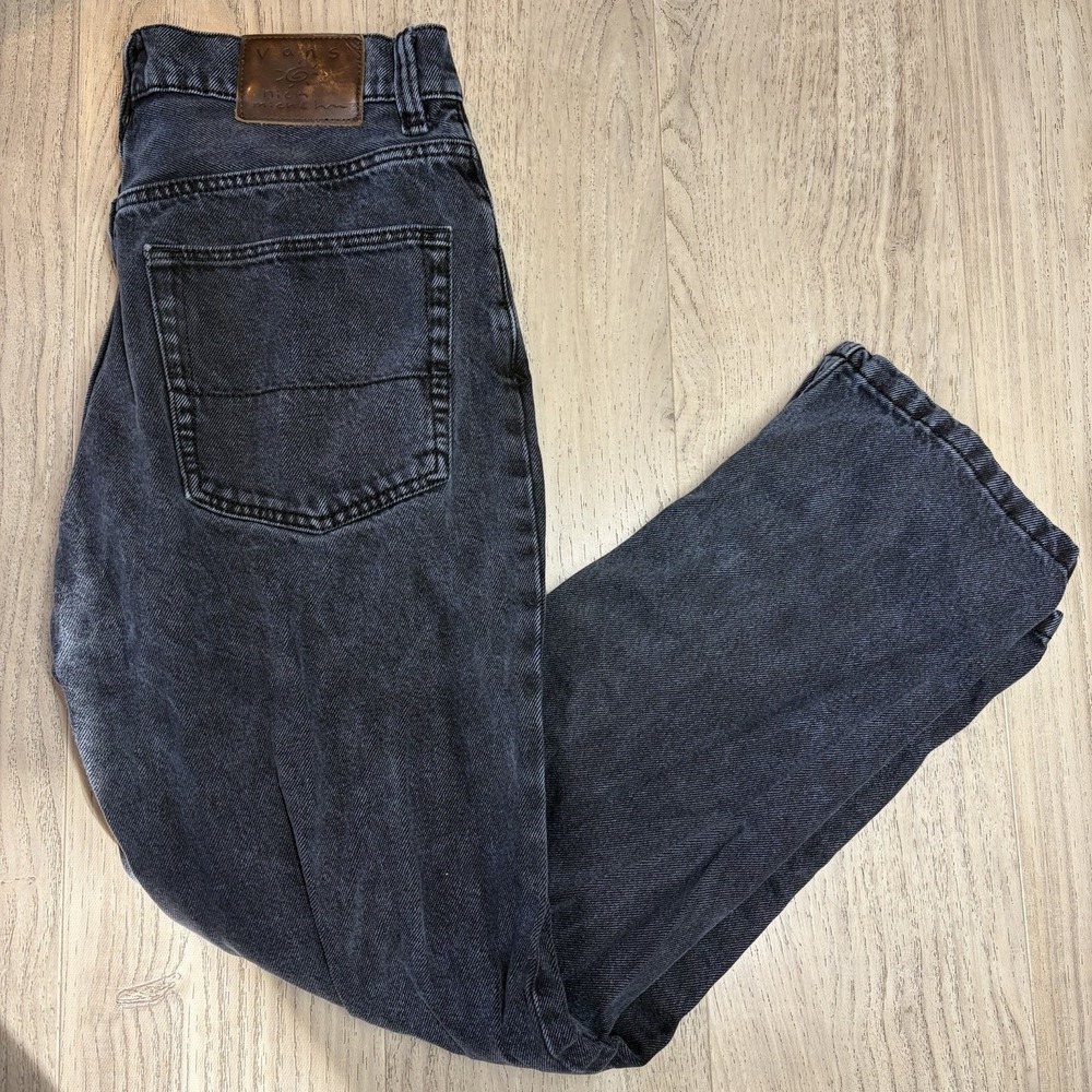 Vans Nick Michel Men's Size 31 Black Loose Tapered Fit Jeans Distressed